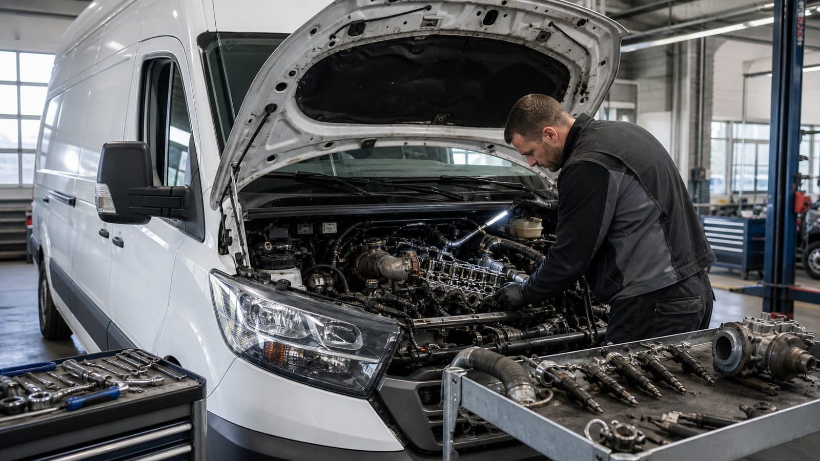 Ford Transit 2.2 TDCi Motorschaden: Injektoren, Symptome, Kosten