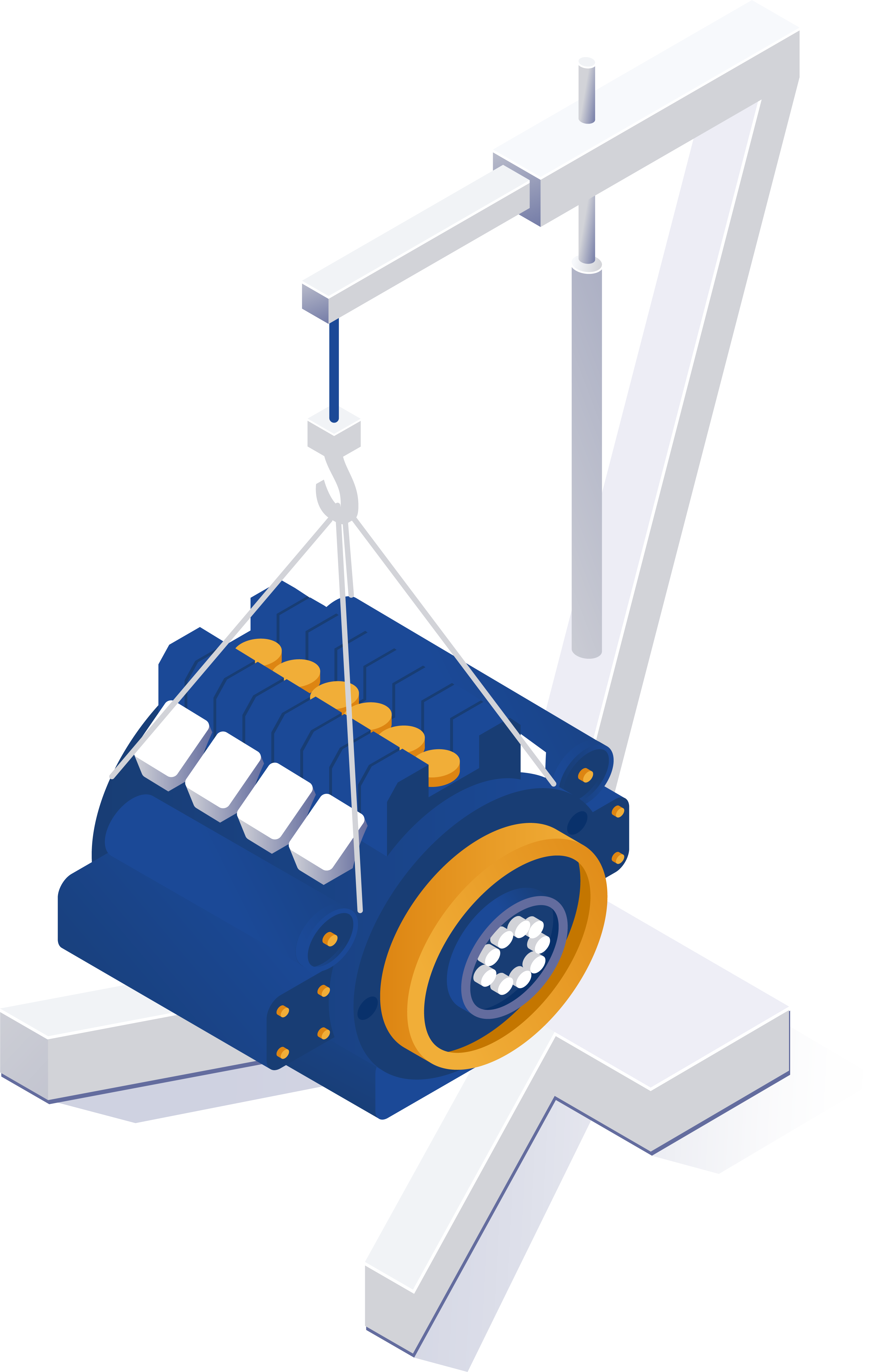 Austauschmotor in Werkstatt